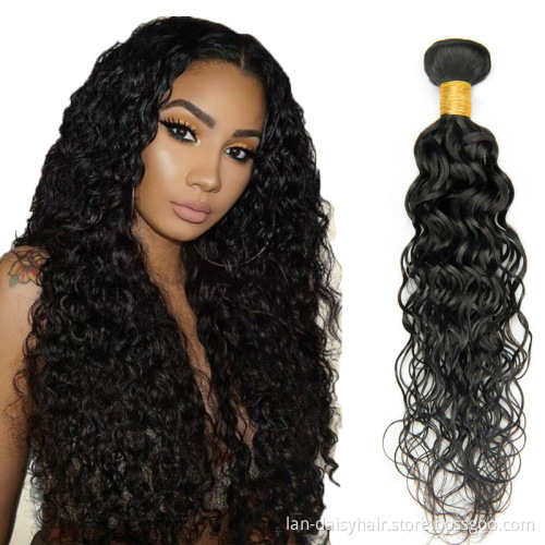 Cheap Factory Price 100 Percent Authentic Human Hair Bundles For Black Women Indian water wave weave
